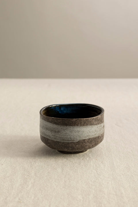 Skål – Japansk Keramikk Matcha Brun/Hvit