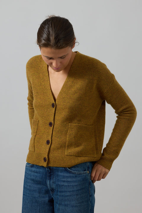 Cardigan - Boxy Turmeric