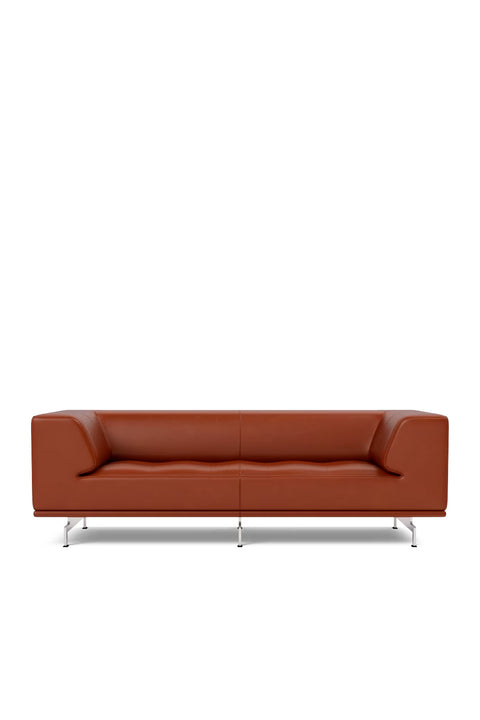 Sofa - Delphi 4510 Cera 905 Russet Brown/Børstet Aluminium