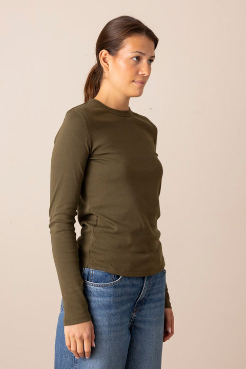 Genser - Essential L/S Crew Herba