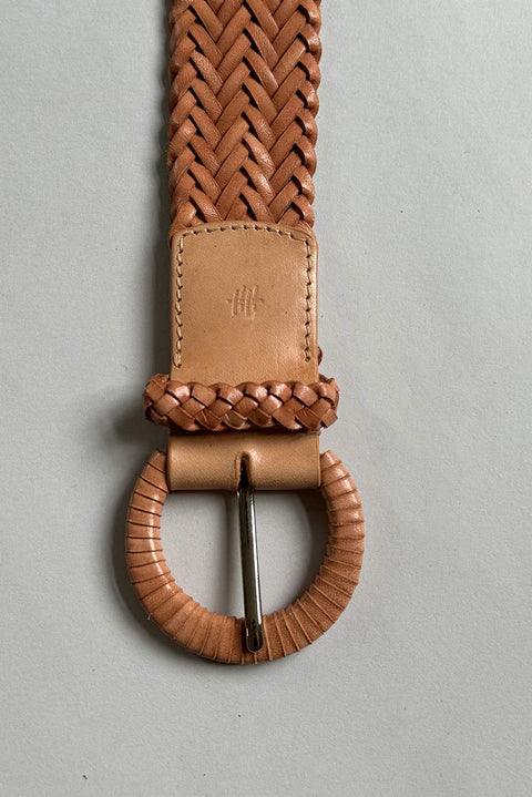 Belte - Wrapped Leather Buckle Natural