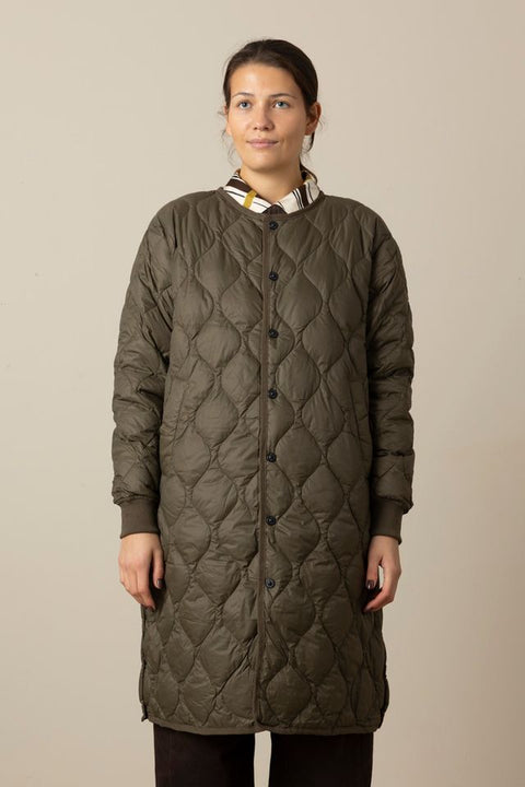 Jakke - Military Long Down Jacket Dark Olive