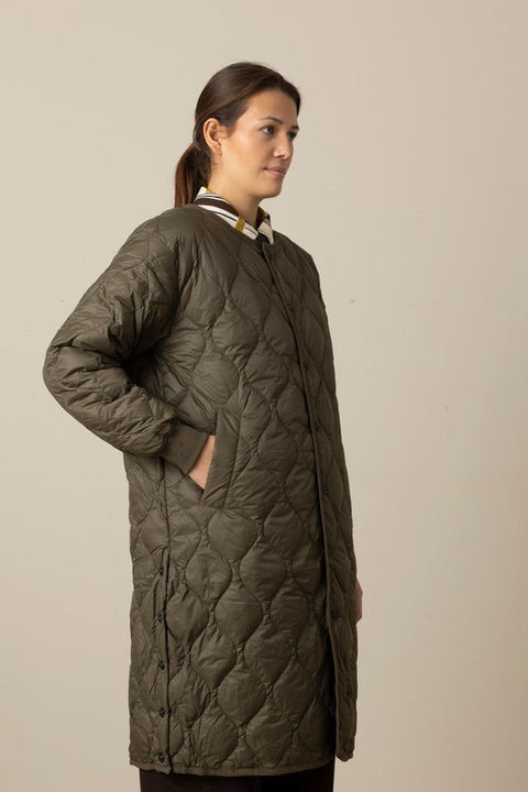 Jakke - Military Long Down Jacket Dark Olive