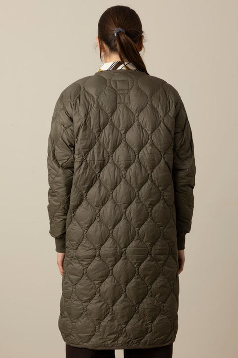 Jakke - Military Long Down Jacket Dark Olive