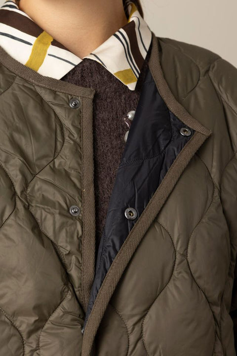 Jakke - Military Long Down Jacket Dark Olive