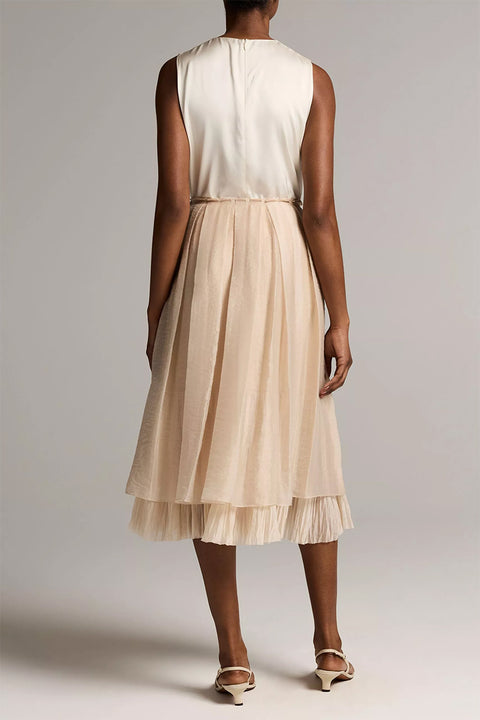 Skjørt - Pleated Layered Skirt Blush Cloud