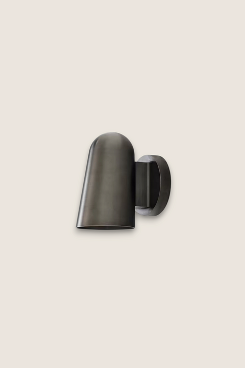 Bolina Solid SC105 outdoor wall lamp in bronzed brass with a nautical-inspired design and compact silhouette.