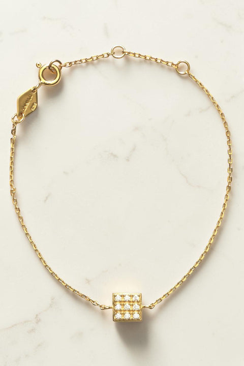 Armbånd - Nine Dots Gold Crystal