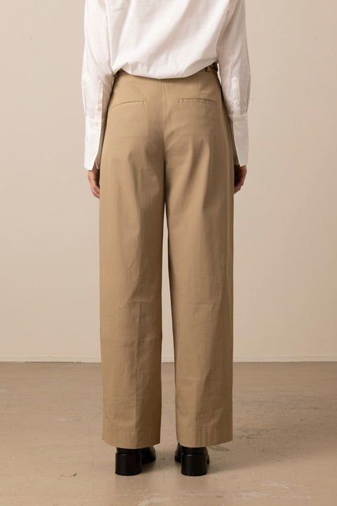 Bukse - Mid Rise Pleat Front Trouser