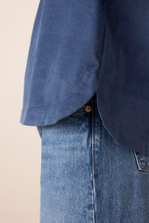 Bluse - Audrey Baby Cord Paris Blue