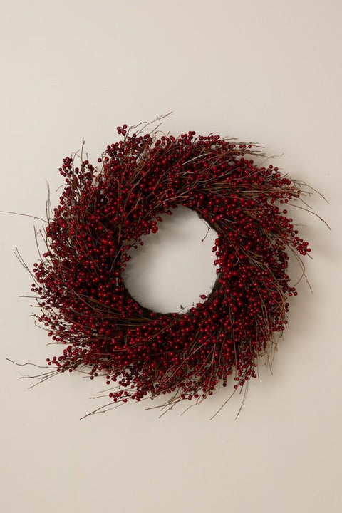 Krans - Bær Dia100cm Rød