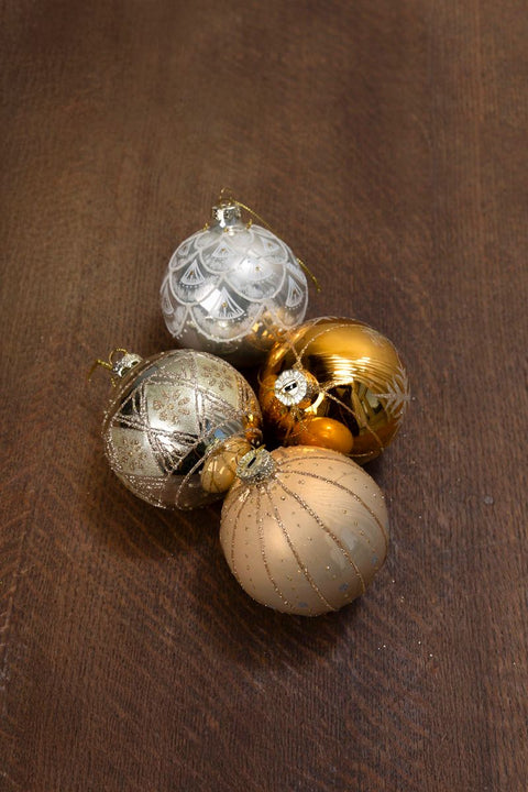 Juletrepynt - Xmas Bauble 4pk