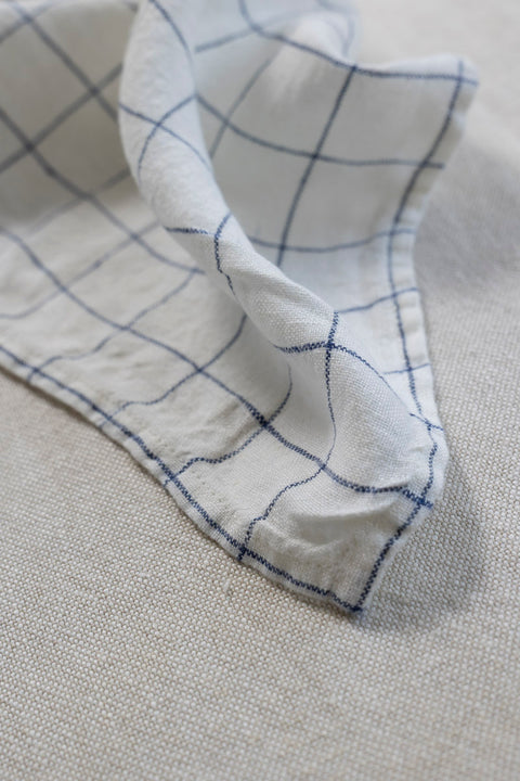 Kjøkkenhåndkle - XL Navy/White Checks