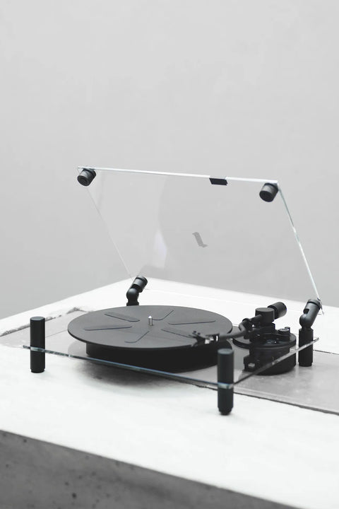 Platespiller - Transparent Turntable Black