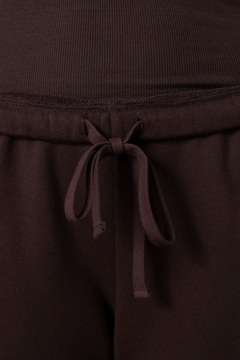 Bukse - Oversized Wide Leg Sweatpant Espresso