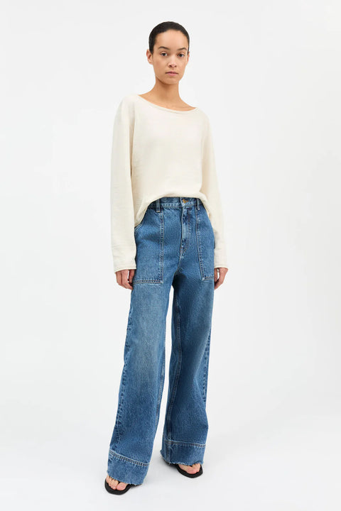 Jeans - Heather Highwaist Slouchy Blue