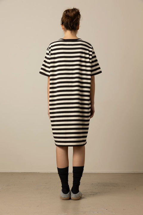 Kjole - Brun/Off-White