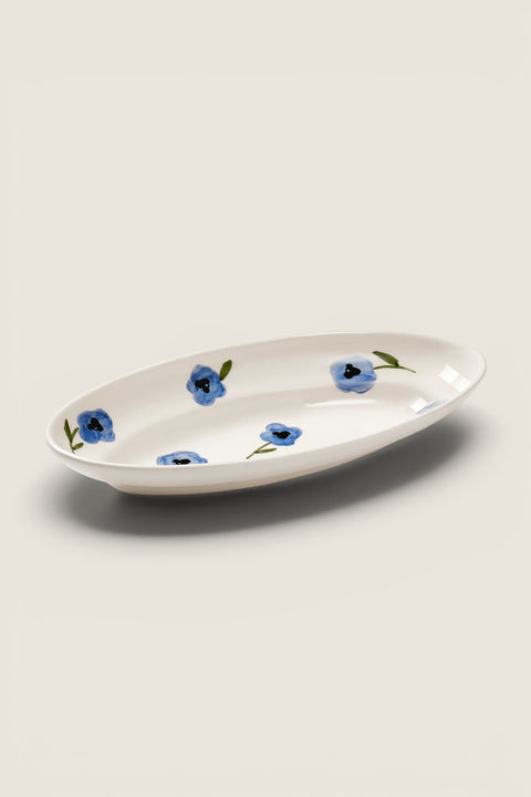 Tallerken - Pansy 25,5cm Blue