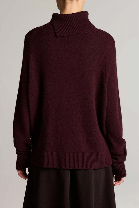 Genser - Swing Turtleneck Plum