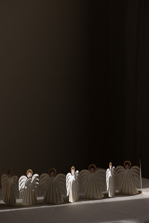Bordgirlander - Table Garland 76cm Engel Off-White