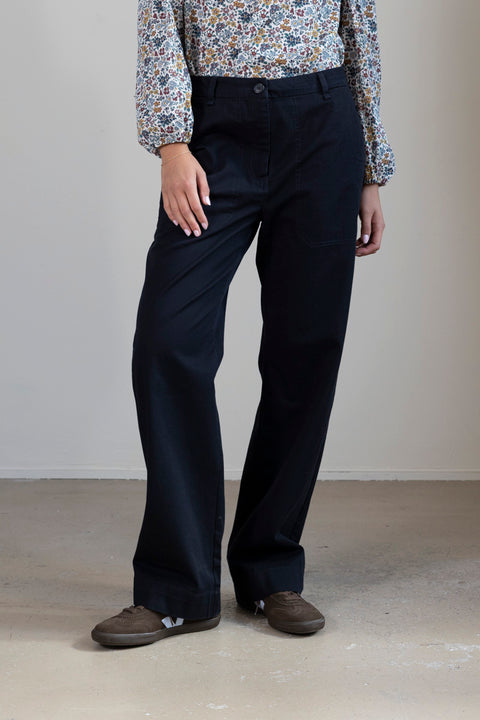 Bukse - River Pant Black Navy