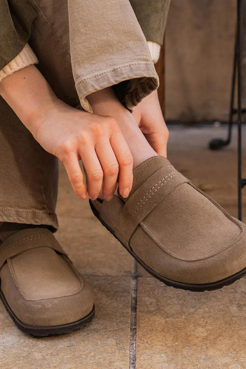 Clogs - Petra Taupe Mocka
