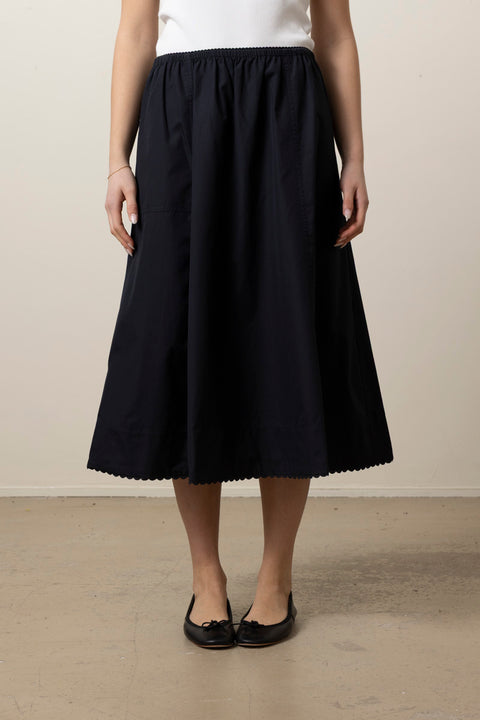 Skjørt - Scallop Detail Maxi Skirt Eclipse