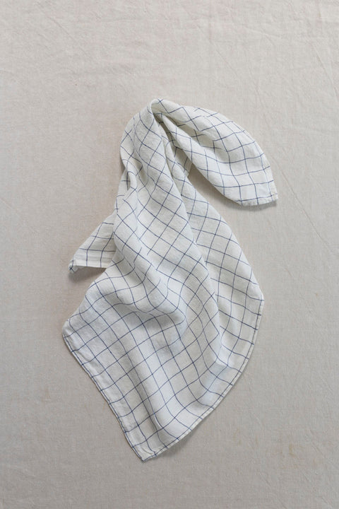 Kjøkkenhåndkle - XL Navy/White Checks