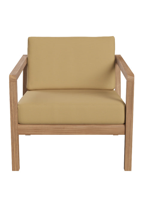 Loungestol - Virkelyst Armchair Teak/Honey Yellow