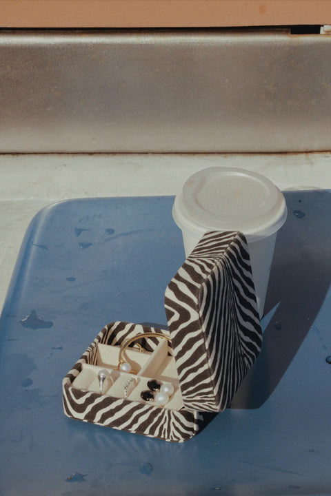 Smykkeskrin - Travel Box Zebra