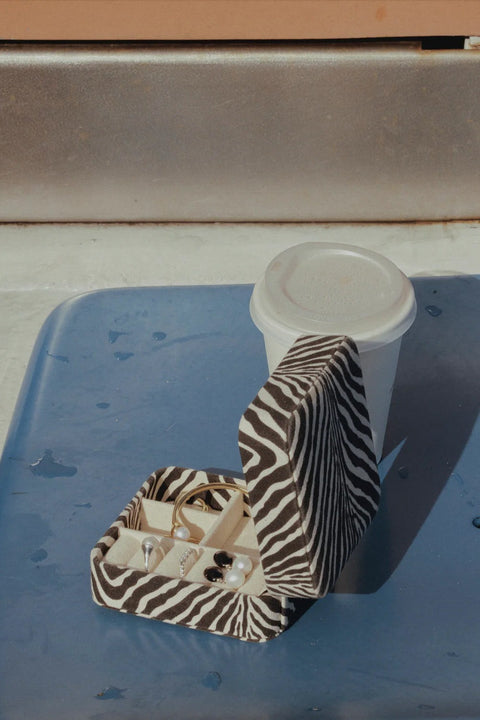 Smykkeskrin - Travel Box Zebra