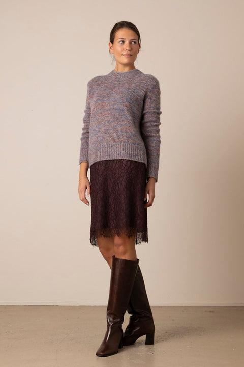 Genser - Marled Crew NK Cognac Combo