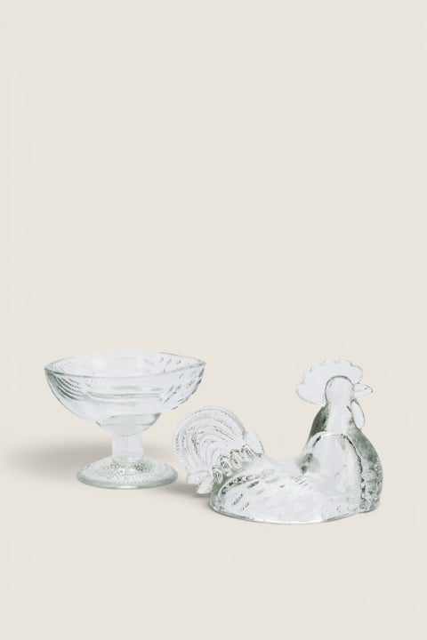 Skål - Glass Hen Bowl Clear