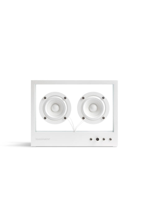 Høyttaler - Small Transparent Speaker White