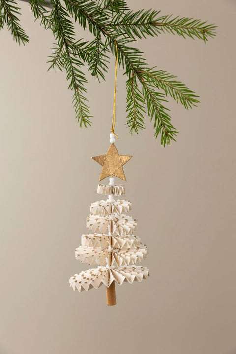 Juletrepynt - Fold Fir Hvit