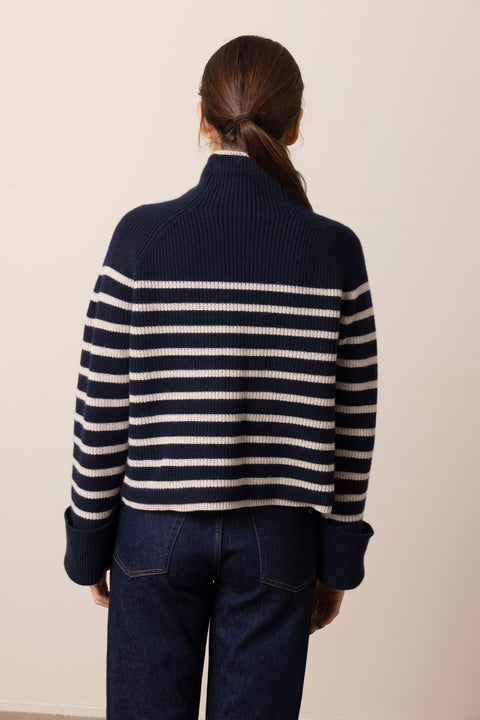 Genser - Ilaria Stripe Turtleneck