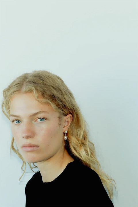 Øredobber - Odile Pearl Earrings Gold