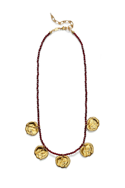 Halskjede - Dream Catcher Deep Burgundy