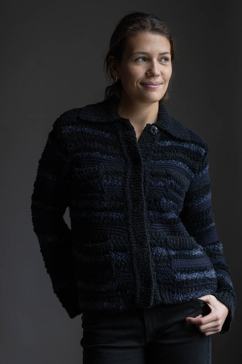 Cardigan - Bold Structures Midnight Sky Tweed