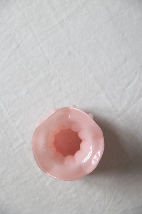 Vase - Glass H15,5cm Rosa