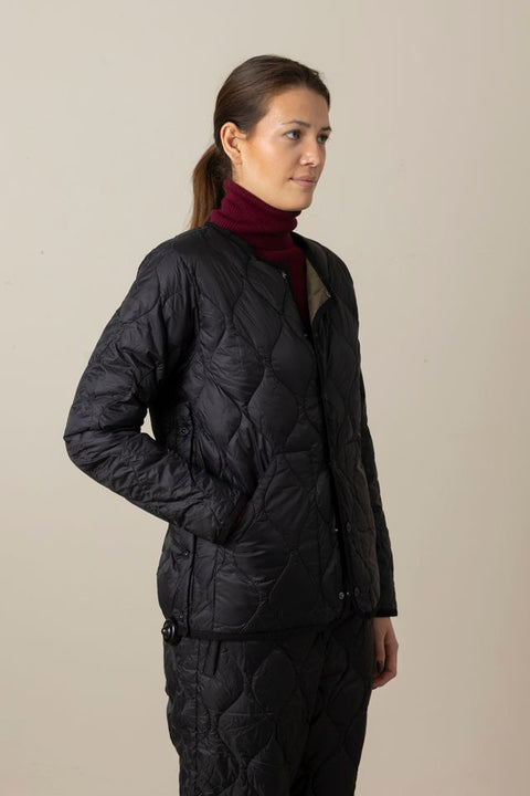 Jakke - Military Crew Neck Down Jacket Black