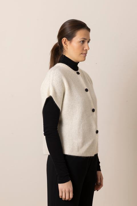 Vest - Thilda Yak Ivory
