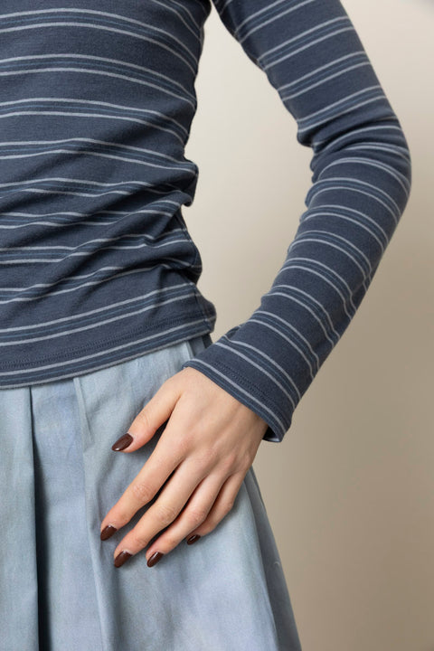 Genser - Stripe L/S Azura Combo