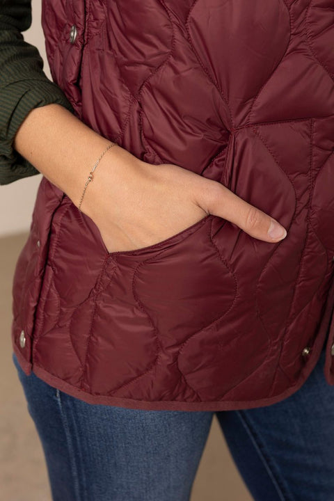 Vest - Military Crew Neck Down Vest Azuki