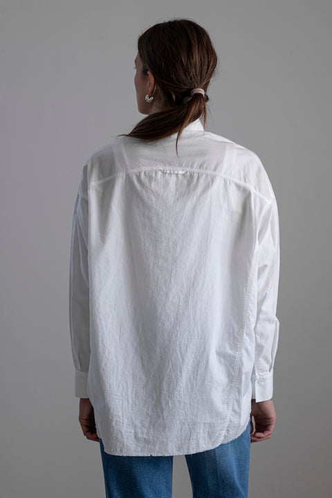 Skjorte - Raw Edge L/S Optic White
