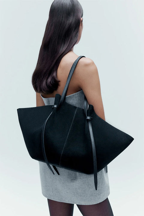 Veske - Large Mochi Suede Black