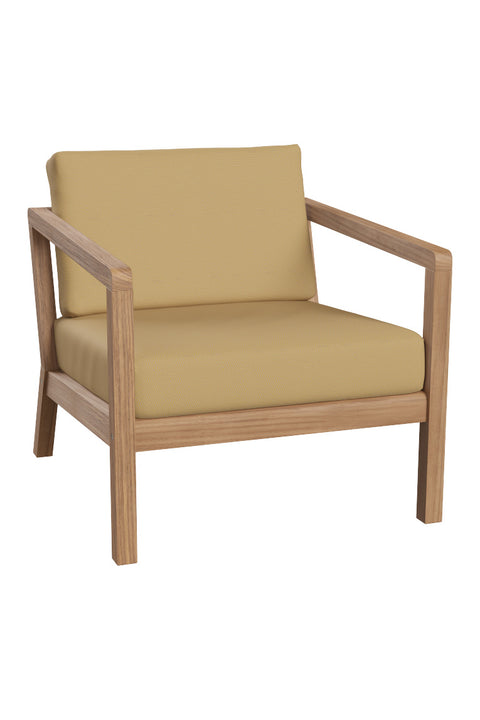 Loungestol - Virkelyst Armchair Teak/Honey Yellow