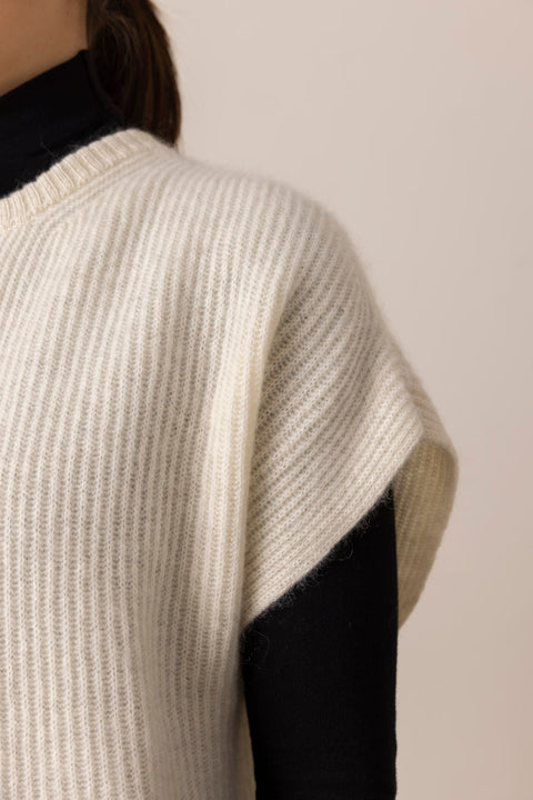 Vest - Thilda Yak Ivory