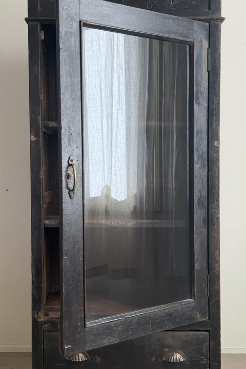 Vitrineskap - Single Door Glass Vitrine Cabinet