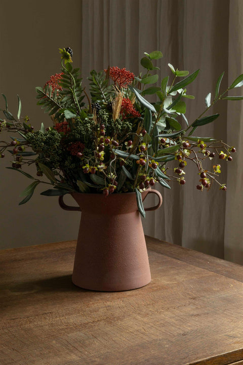 Vase - Marie-Ann 03 L Red Brown